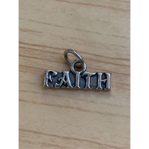 .925 Faith Sayings Sterling Silver Jewelry Charm